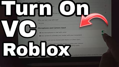 how to turn on roblox vc