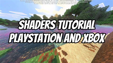 how to turn on shaders in minecraft xbox