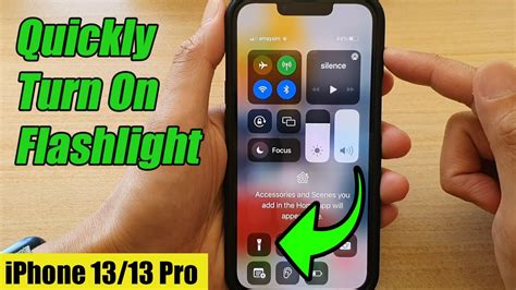 how to turn on torch on iphone