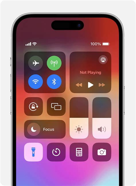 how to turn on torch on iphone 16 pro