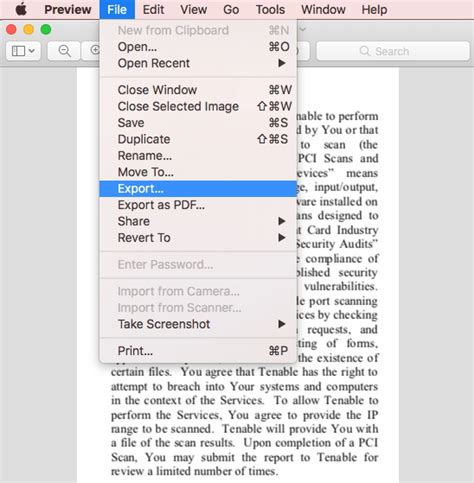 how to turn scanned documents in notes into pdf on mac