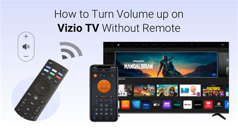 how to turn up volume on vizio smart tv without remote