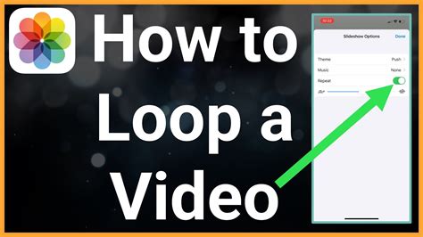 how to turn video to loop iphone