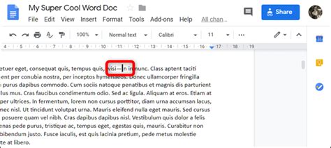 how to type a hyphen in google docs