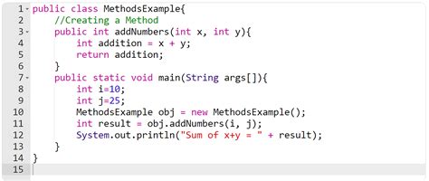 how to type code in java