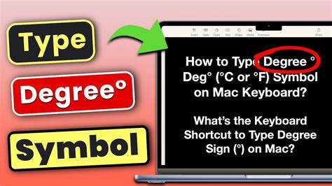 how to type degree sign on keyboard mac