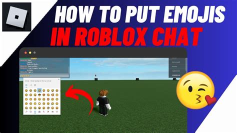 how to type emojis on roblox chat pc