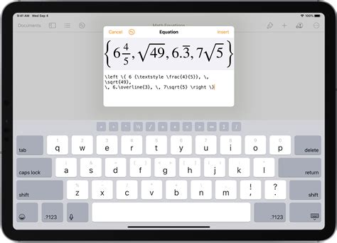 how to type equations on mac
