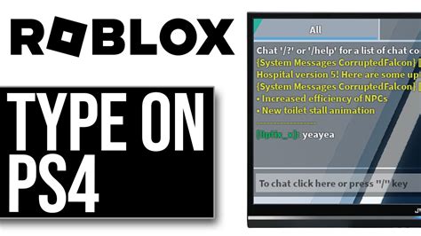 how to type in chat in roblox ps4