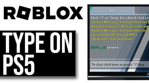 how to type in chat on roblox ps5