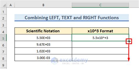 how to type m to the power of 3 in excel