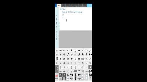 how to type mathematical equations in android