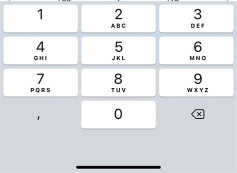 how to type numbers on iphone keypad