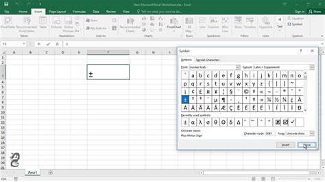 how to type plus sign in excel