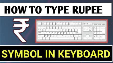 how to type rupee symbol in keyboard in excel