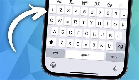 how to type small numbers on iphone keyboard