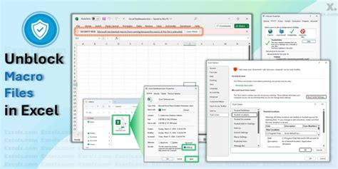 how to unblock macros in excel
