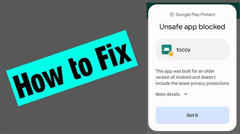 how to unblock unsafe apps on android
