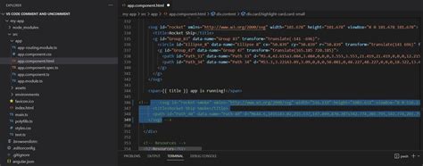 how to uncomment code in visual studio code