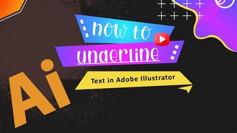 how to underline a text in adobe illustrator