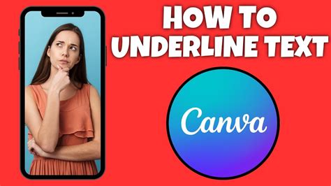 how to underline text in canva mobile