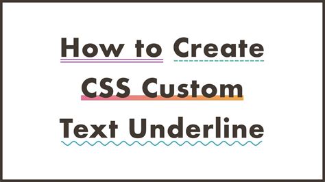 how to underline text in css style