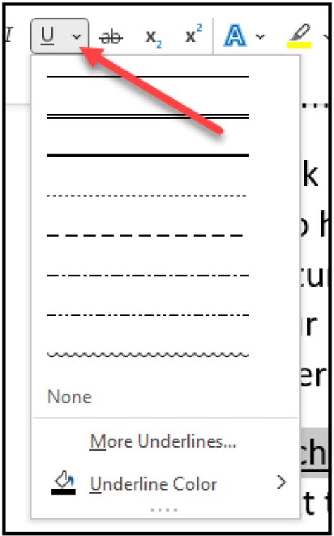 how to underline text on computer