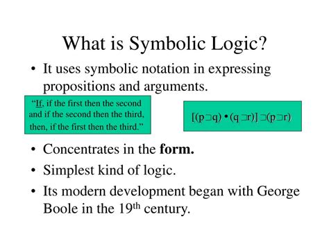 how to understand symbolic logic