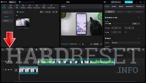 how to undo cut in capcut
