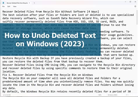 how to undo delete in word