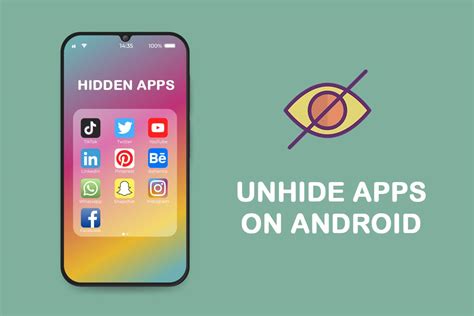 how to unhide apps on android
