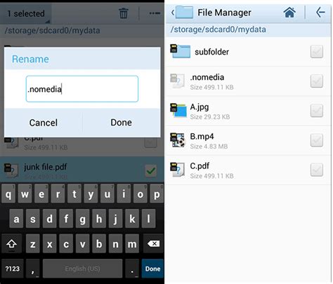 how to unhide files on android phone