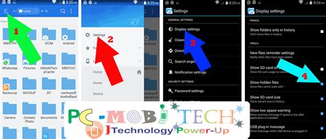 how to unhide folder on android
