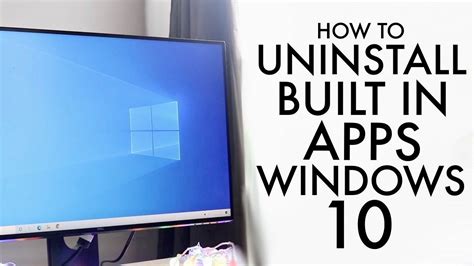 how to uninstall built in apps