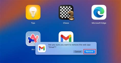how to uninstall gmail app on mac