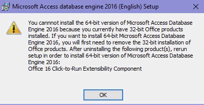 how to uninstall microsoft access database engine 32 bit
