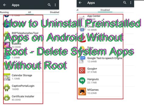 how to uninstall preinstalled apps on android