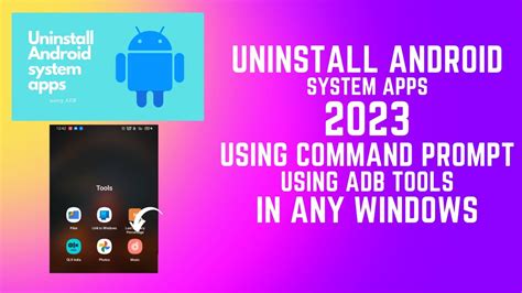 how to uninstall system apps on android adb