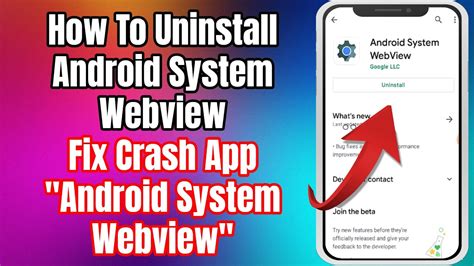 how to uninstall webview android