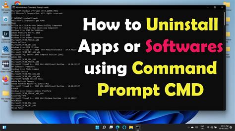 how to uninstall windows 10 using command prompt