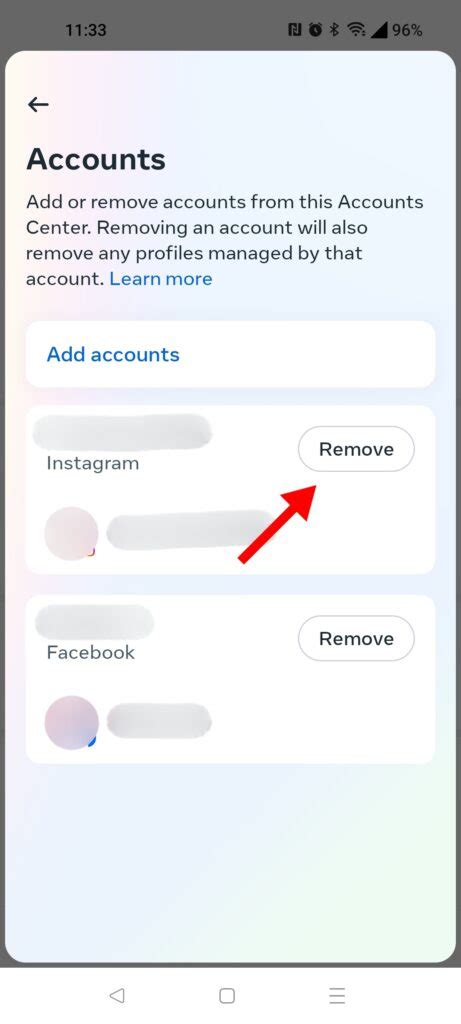 how to unlink facebook from instagram on android 2025