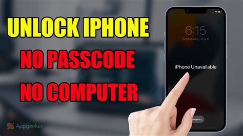 how to unlock a passcode locked iphone without computer