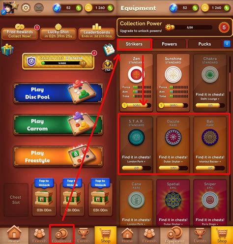 how to unlock all striker in carrom disc pool