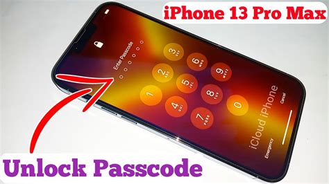 how to unlock an iphone 13 pro max without passcode