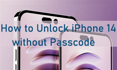 how to unlock iphone 14 passcode without computer