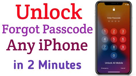 how to unlock iphone forgot pin code
