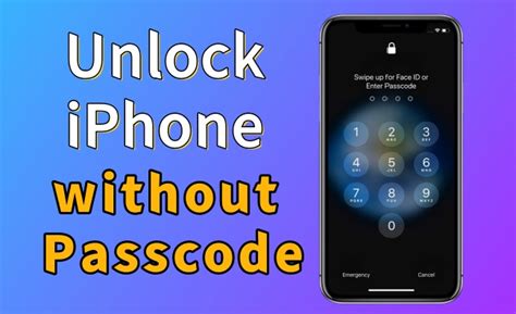 how to unlock iphone without passcode and apple id free