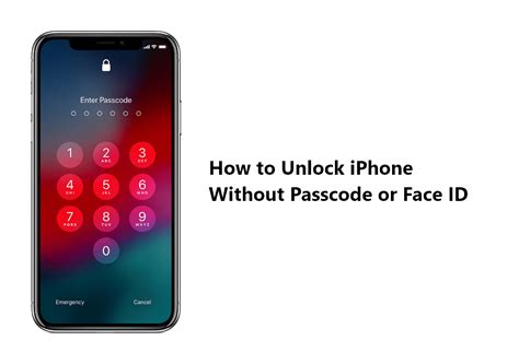 how to unlock iphone without passcode or face id or computer free
