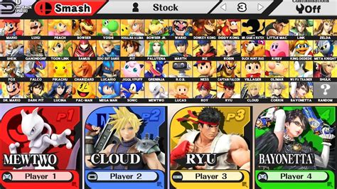 how to unlock more characters in super smash bros wii u