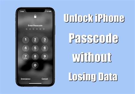 how to unlock phone without passcode without losing data iphone